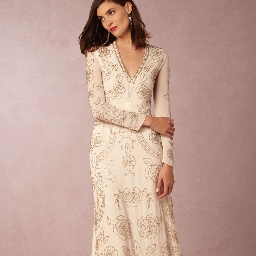 Long sleeve maxi gown